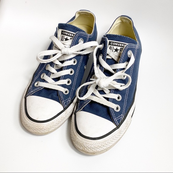 blue all star converse shoes
